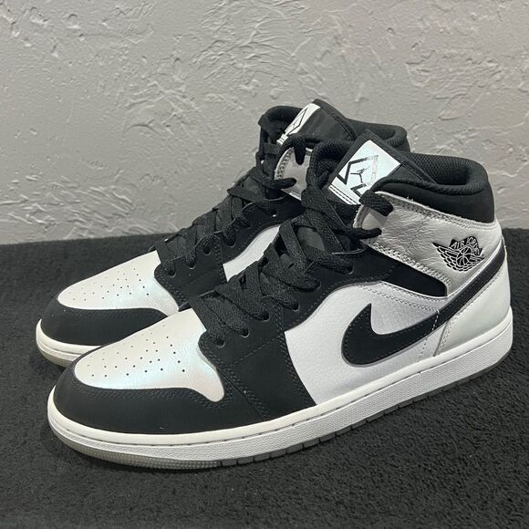 🔥🏀 NIKE AIR JORDAN 1 Mid SE 'Diamond' Shoes - DH6933-100 Men Sz 11.5 - PERFECT - Picture 3 of 15